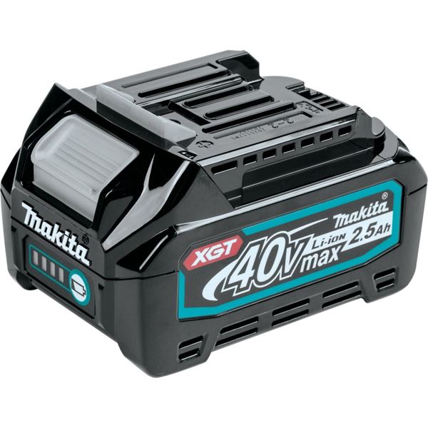 Makita XGT 40 Vmax BL4025 Battery, 40 V Battery, 2.5 Ah, 28 min Charging