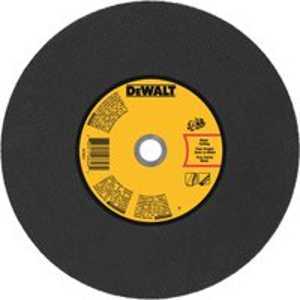 DeWALT DWA8032 Cutting Wheel, 12 in Dia, 1/8 in Thick, 1 in Arbor, Coarse, Aluminum Oxide Abrasive