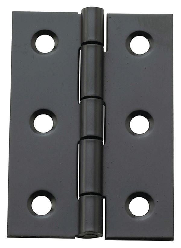 National Hardware N211-021 Decorative Broad Hinge, 2 in H Door Leaf, 3/64 in Thick Door Leaf, Steel, Oil-Rubbed Bronze