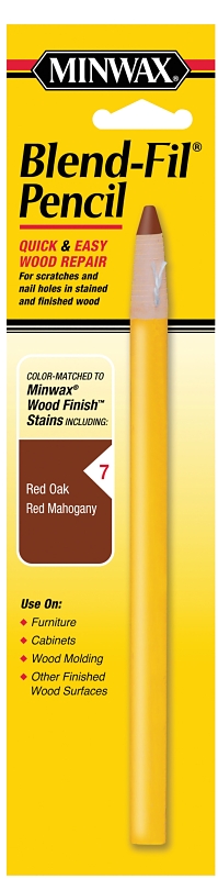 Minwax Blend-Fil 110076666 Wood Filler Pencil, Solid, Red Mahogany/Red Oak, #7