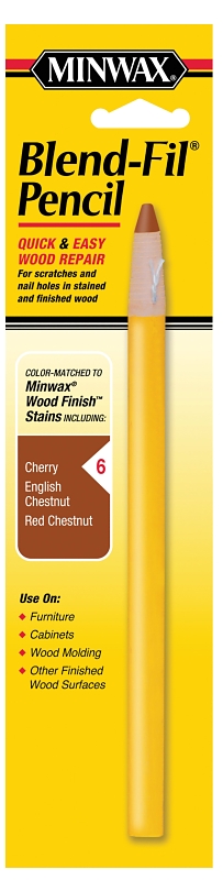 Minwax Blend-Fil 110066666 Wood Filler Pencil, Solid, Cherry/English Chestnut, #6