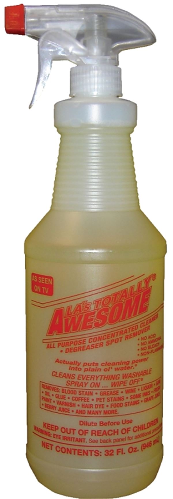 LA's TOTALLY AWESOME 338 Cleaner and Degreaser, 32 oz, Liquid, Orange, Pack of 12