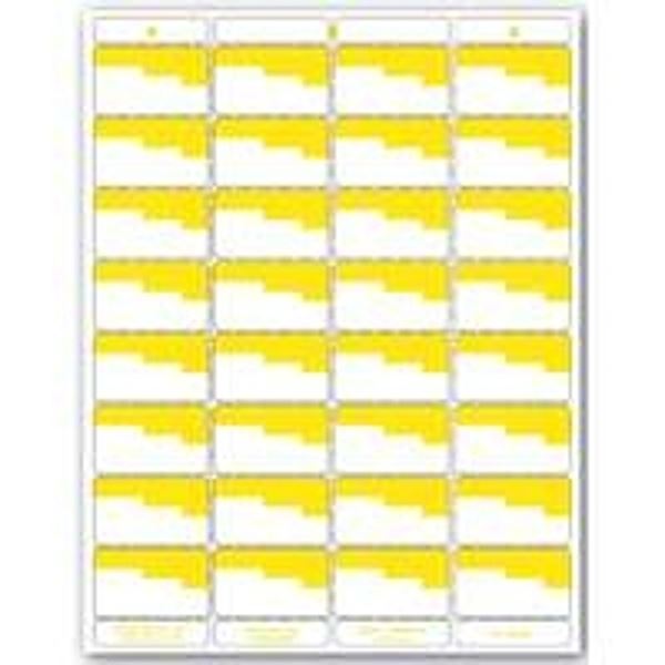 Centurion UN OR4P Laser Bin Label, 8-1/2 in L, 11 in W, White/Yellow Background