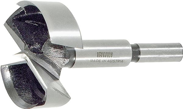 Irwin 1966934/42924 Forstner Bit, 1-1/2 in Dia, 3-1/2 in OAL, 1-Flute, 3/8 in Dia Shank, Reduced Shank