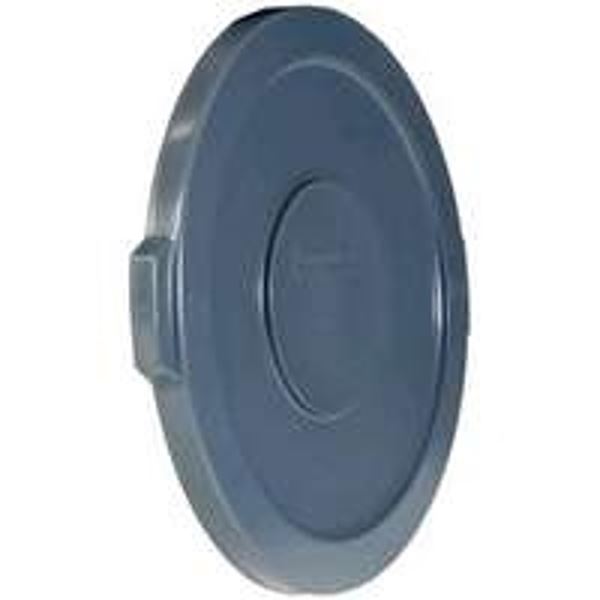 Brute FG261960GRAY Lid, 20 gal, Plastic, Gray, For: Brute 20 gal Container