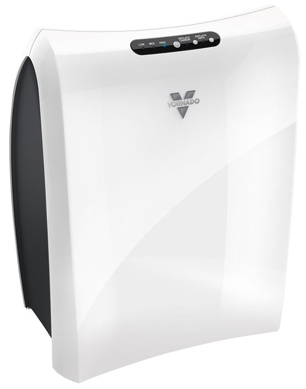 Vornado AC1-0038-43 Air Purifier, HEPA Filter, 0.3 um, 220 sq-ft Coverage Area, White