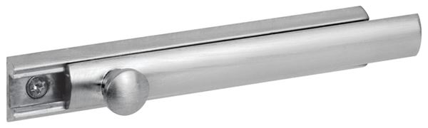 Defender Security U 10306 Slide Bolt, 4 in L Bolt, Brass, Satin Nickel