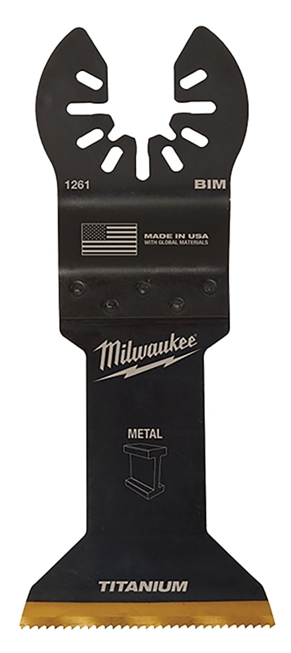 Milwaukee 49-25-1269 Blade, 1-3/4 in, 1-5/8 in D Cutting, HSS/Titanium, 10/PK