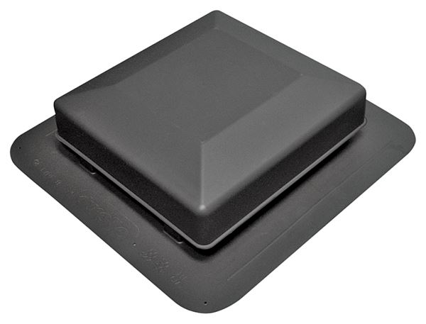 Duraflo 6050BL Roof Vent, 16.904 in OAW, 50 sq-in Net Free Ventilating Area, Polypropylene, Black