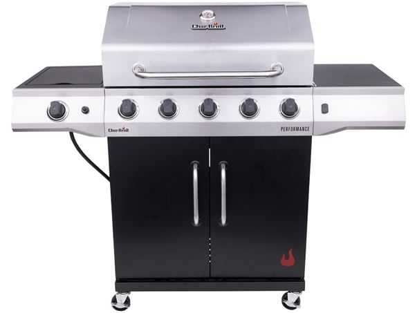 Char-Broil 463458021 Gas Grill with Chef's Tray, Liquid Propane, 2 ft 4 in W Cooking Surface, Steel