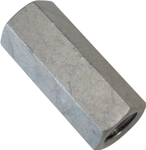 PFC 896090-PR Coupling Nut, Regular, Coarse Thread, 3/4-10 Thread, Steel, Galvanized, A Grade