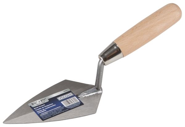 Vulcan DYT71223L Brick Trowel, 5.5 in L Blade, 2.75 in W Blade, Steel Blade, Ergonomic Handle