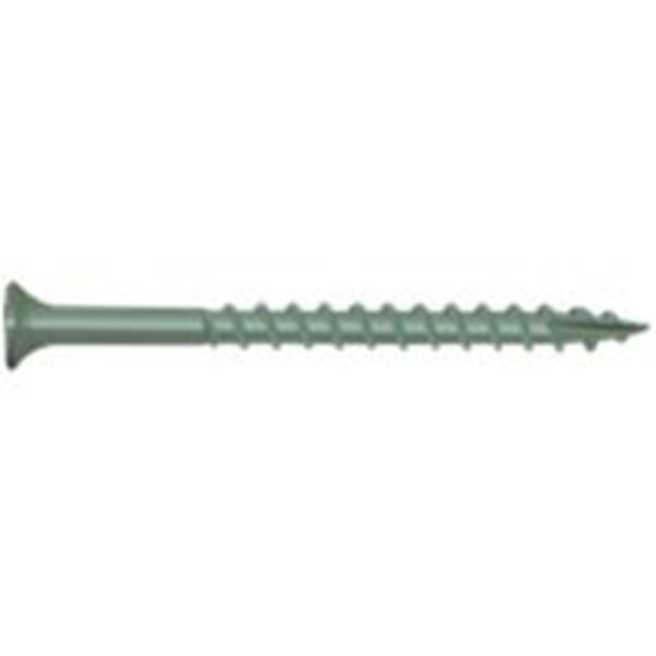 Camo 0341104 Deck Screw, #8 Thread, 1-5/8 in L, Bugle Head, Star Drive, Type 17 Slash Point, Carbon Steel, 350/PK