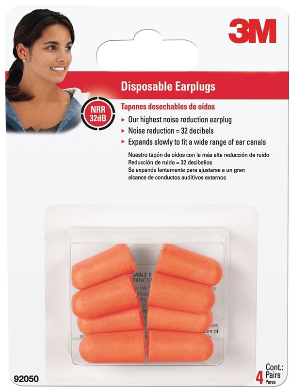 EARPLUG DISPOSABLE 4 PR/PK