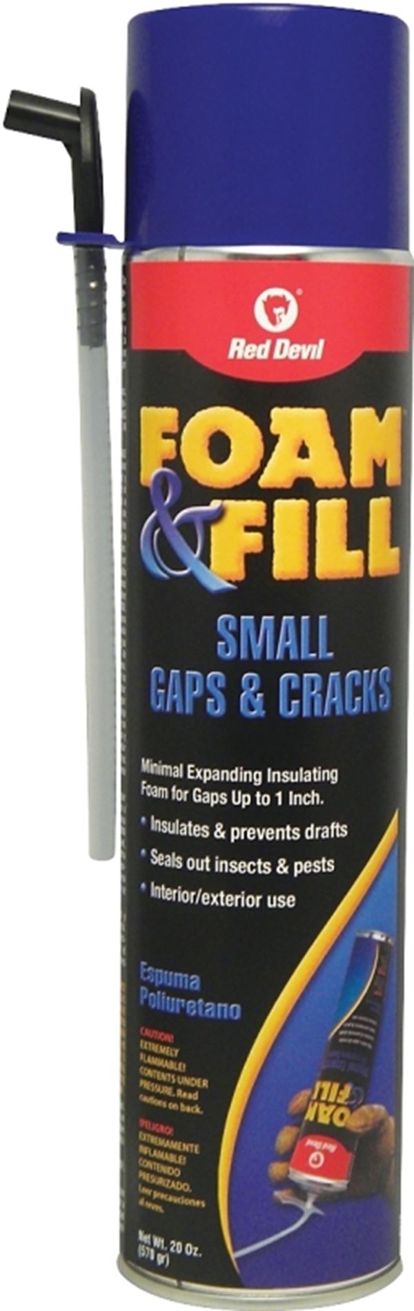 Red Devil Foam & Fill 0920 Foam Sealant, Champagne, 20 oz Aerosol Can