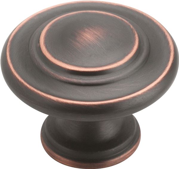 Amerock BP15862ORB Cabinet Knob, 1-5/16 in Projection, Zinc, Oil-Rubbed Bronze