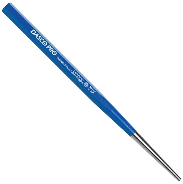 Dasco Pro 606-0 Drift Punch, 1/4 in Tip, 12 in L, HCS