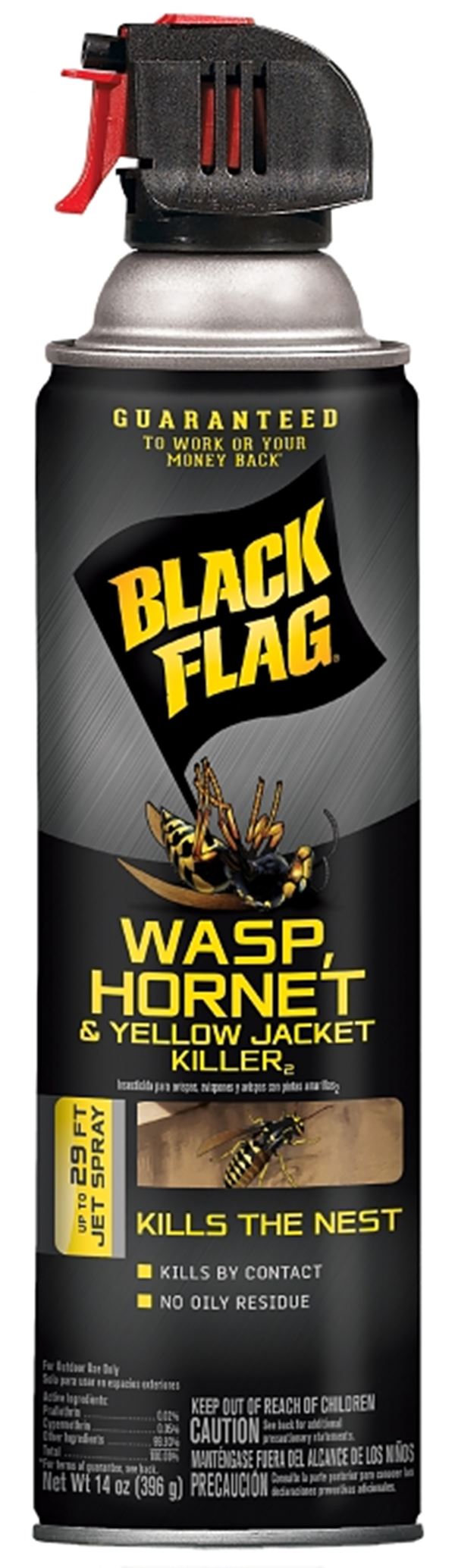 Black Flag HG-11123 Wasp, Liquid, Spray Application, 14 oz Aerosol Can