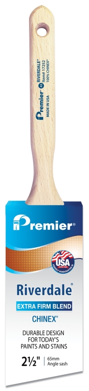 Premier Riverdale 17252 Paint Brush, 2-1/2 in W, 2-15/16 in L Bristle, Chinex Bristle