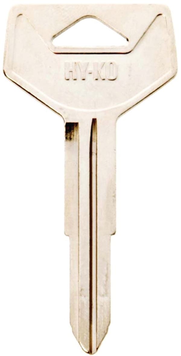 Hy-Ko 11010TR37 Automotive Key Blank, Brass, Nickel, For: Toyota Vehicle Locks, Pack of 10