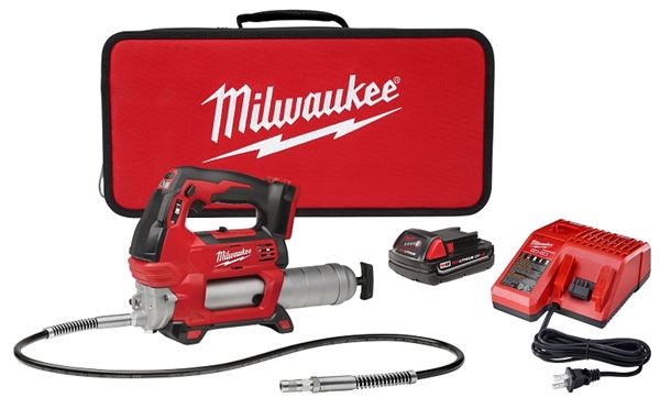 Milwaukee M18 2646-21CT Grease Gun Kit, 10000 psi Pressure