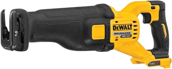 DeWALT DCS389B Brushless Reciprocating Saw, Tool Only, 60 V, 1-1/8 in L Stroke, 0 to 3000 spm, Includes: Blade