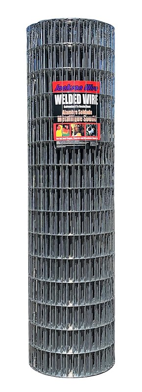 Jackson Wire 10 01 40 14 Welded Wire Fence, 100 ft L, 60 in H, 2 x 4 in Mesh, 12-1/2 Gauge, Galvanized