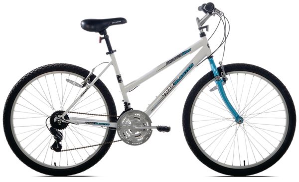 Kent 52677 Bicycle, Women's, Steel Frame, 26 in Dia Wheel, Terrain Teal/White