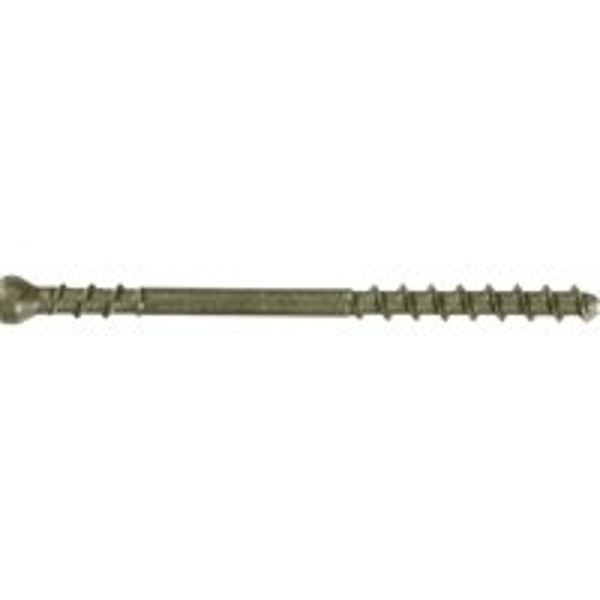 Camo 0345248S Deck Screw, #7 Thread, 2-3/8 in L, Trim Head, Star Drive, Stainless Steel, Black, 350/PK