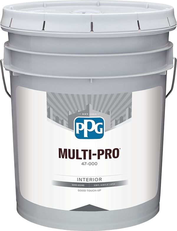 PPG MULTI-PRO 47-188/05 Interior Paint, Flat Sheen, Summertime, 5 gal