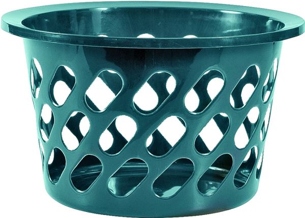 Easy Pack 8016 Storage Basket, Plastic, Assorted, Round, Pack of 6