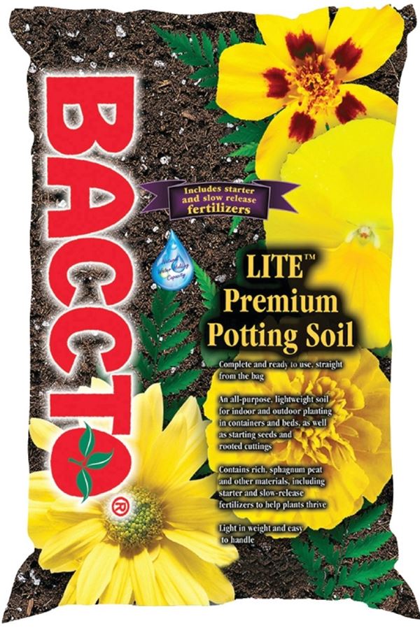 Baccto 1440P Potting Soil, 40 qt, Bag