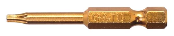 GRK Fasteners 86419 Drive Bit, T10 Drive, Star, Torx Drive, Hex Shank, 2 in L, Hardened Steel