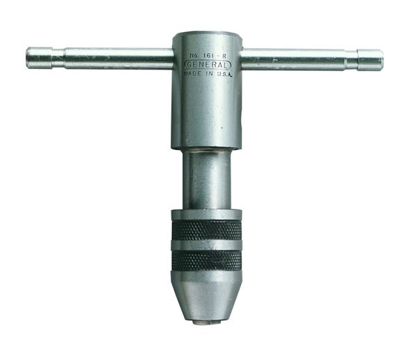 General 161R Tap Wrench, 3-1/2 in L, Steel, T-Shaped Handle