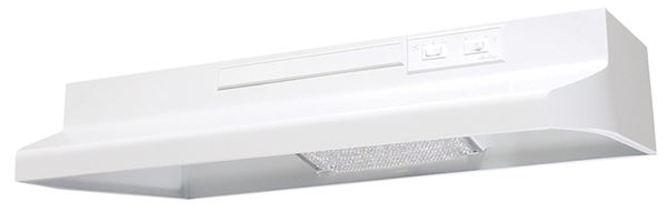 Air King Advantage AV Series AV1363 Range Hood, 180 cfm, 2 Fan, 36 in W, 12 in D, 6 in H, Steel, White