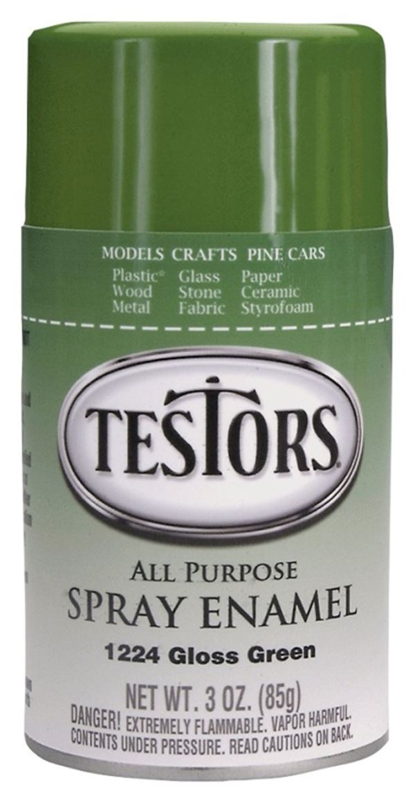 Testors 1224T Craft Spray Paint, Gloss, Green, 3 oz