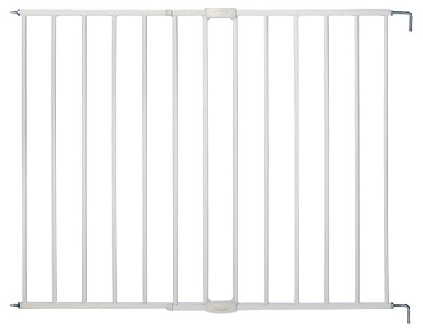 North States 5150 Swing and Lock Gate, Metal, White, 30 in H Dimensions, Latch Lock