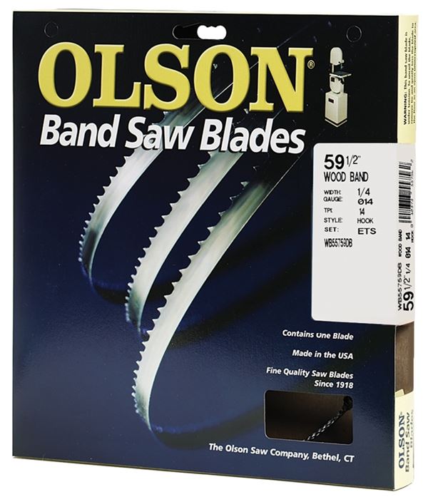 Olson WB55759DB Saw Blade, 1/4 in W, 59-1/2 in L, 14 TPI