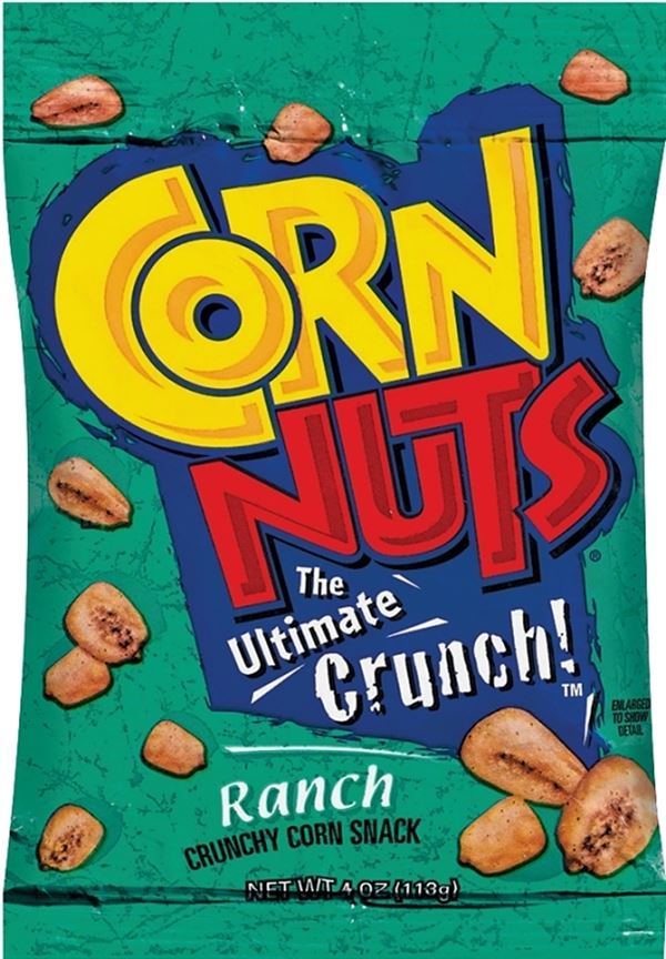 Corn Nuts 422770 Corn Nut, Ranch Crunchy, 4 oz, Bag, Pack of 12