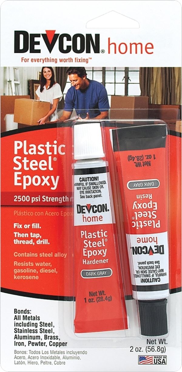 Devcon 52345 General-Purpose Epoxy, Liquid, Black, 1 oz, Tube