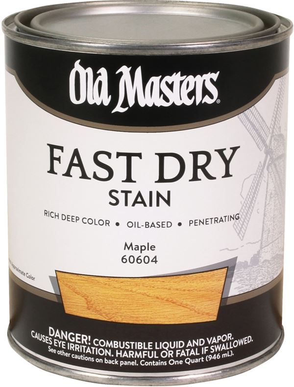 Old Masters 60604 Fast Dry Stain, Maple, Liquid, 1 qt