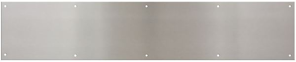 National Hardware N270-314 Kick Plate, 30 in L, 6 in W, Satin Nickel, Pack of 2