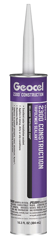 Geocel 2300 Series GC66105 Construction Tripolymer Sealant, Bronze, 10.3 fl-oz Cartridge, 1/EA, Pack of 24