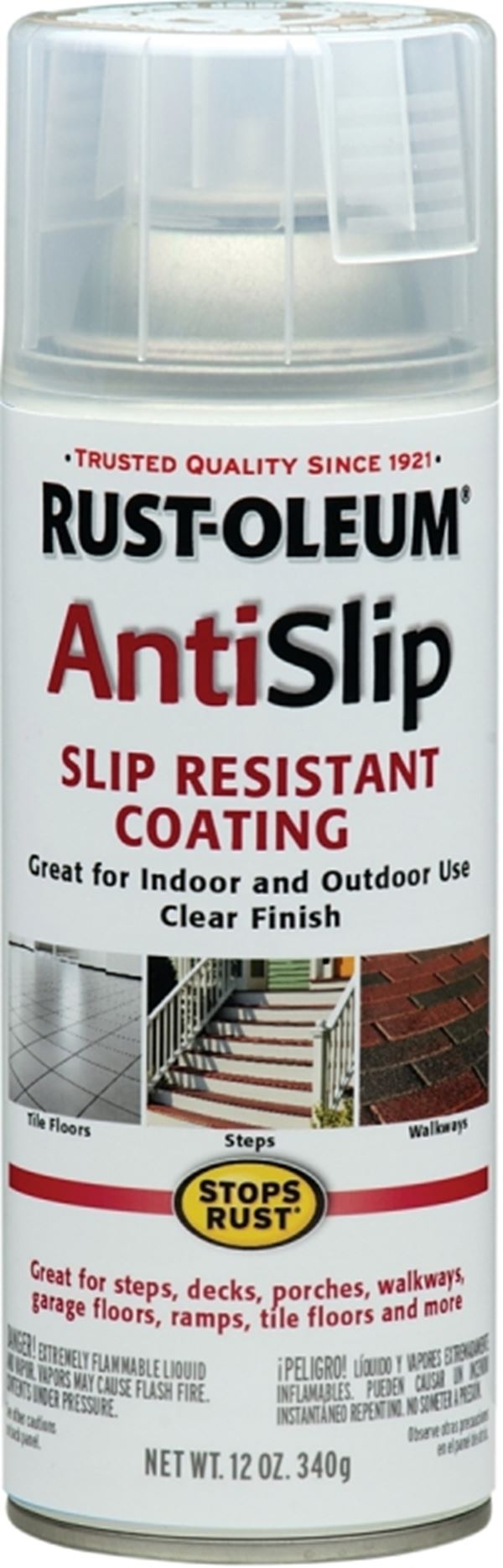 Rust-Oleum 271455 Rust Preventative Spray Paint, Clear, 12 oz, Can