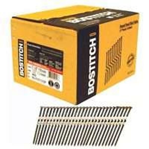 Bostitch RH-S10D131HDG/X Framing Nail, 3 in L, 11 Gauge, Steel, Galvanized, Full Round Head, Smooth Shank, 4000/PK