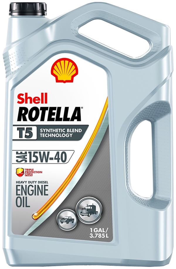 Shell Rotella T5 550045348 Engine Oil, 15W-40, 1 gal Jug, Pack of 3