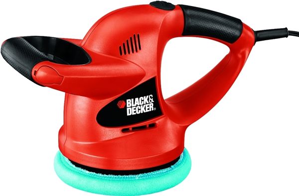 Black+Decker WP900 Random Orbit Waxer/Polisher, 0.5 A, 4400 rpm Speed, 1-Speed, Comfort Grip Handle