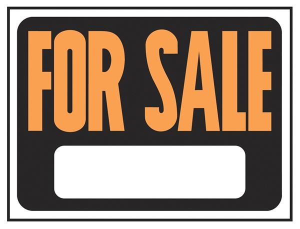 Hy-Ko Hy-Glo Series 3006 Identification Sign, For Sale, Fluorescent Orange Legend, Plastic, Pack of 10