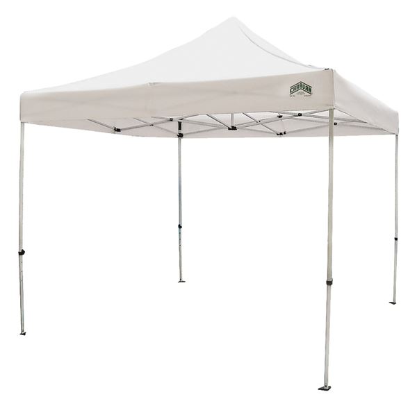 Seasonal Trends 21006906011 Titan Canopy, 10 ft L, 10 ft W, 11.2 ft H, Steel Frame, Polyester Canopy, White Canopy