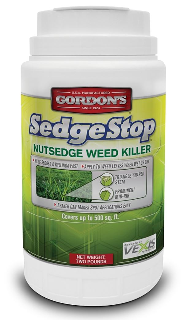 Gordon's Sedge Stop 8423152 Nutsedge Weed Killer, Granular, 2 lb Shaker Can